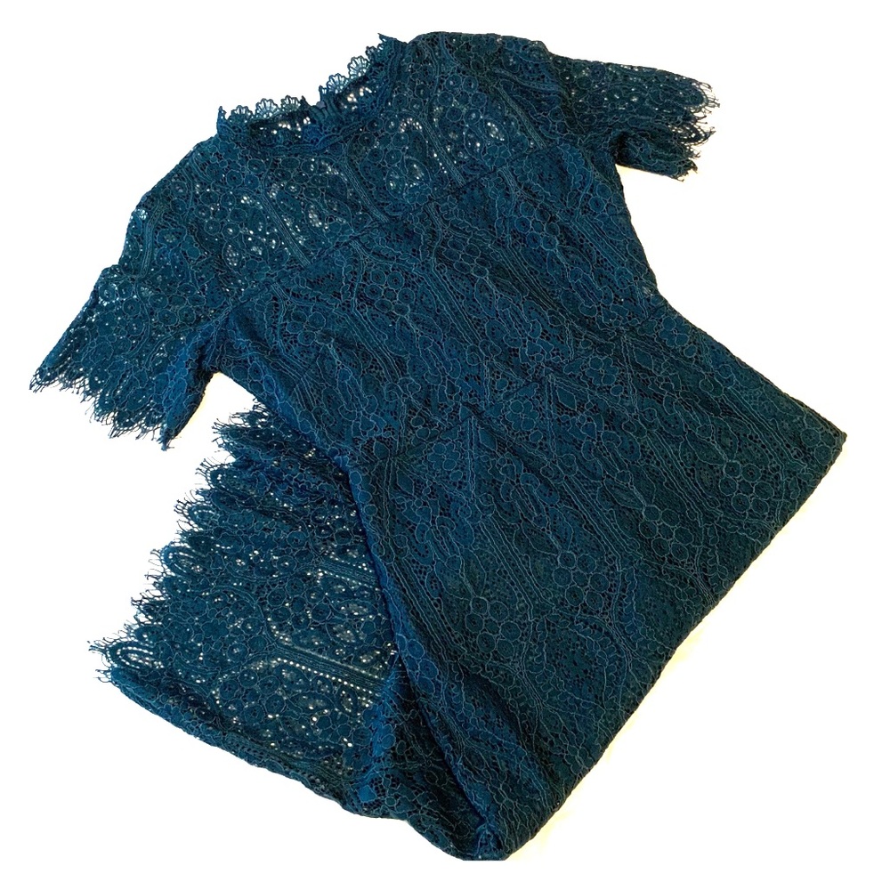 NWOT Teal Lace Dress